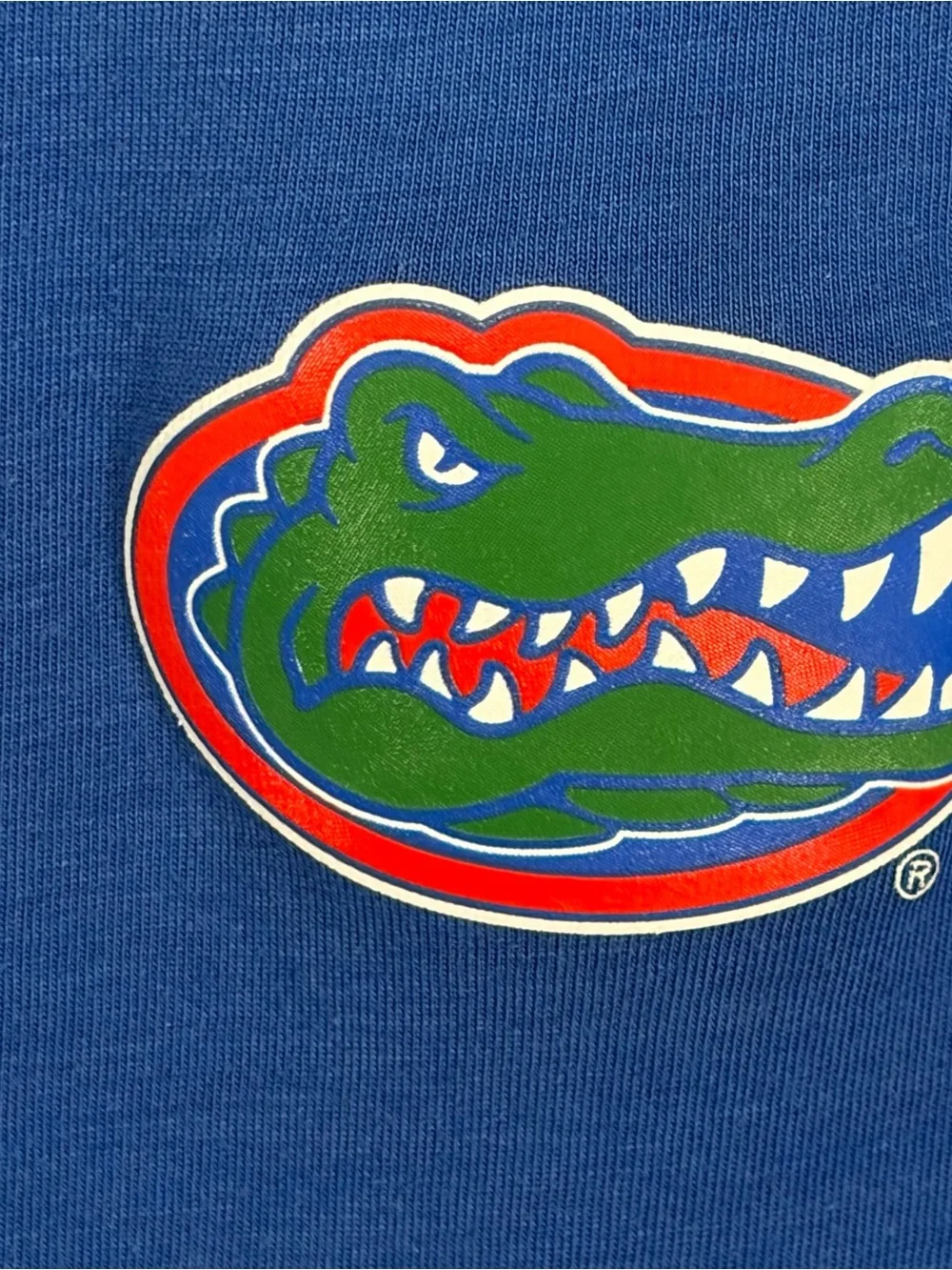 Jordan Florida Gators Dri-Fit Tee with Logo & Orange Jumpman Royal Blue Large